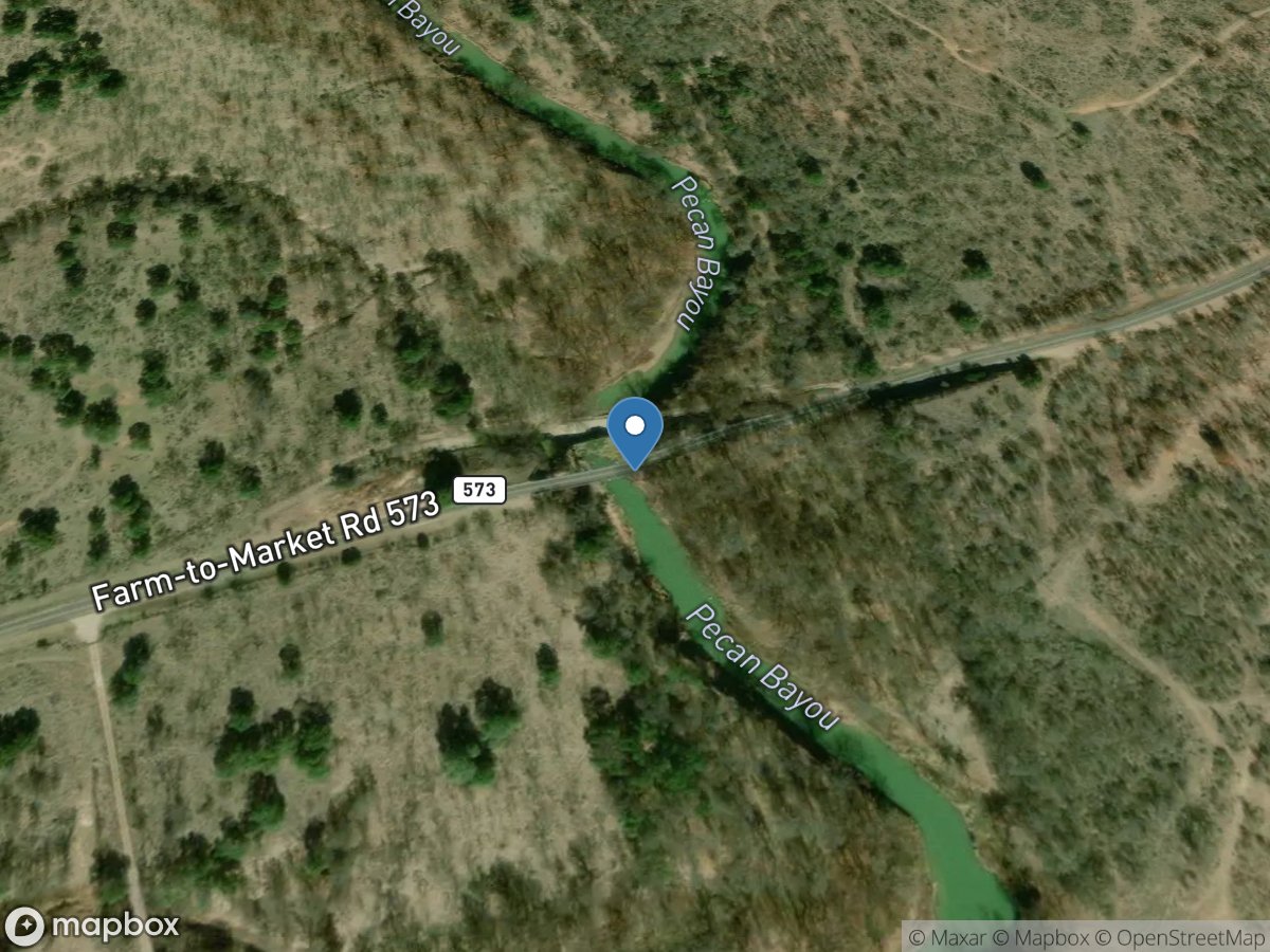 Pecan Bayou near Mullin, TX location