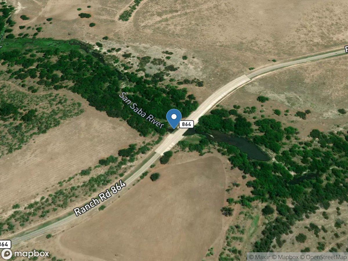 San Saba Rv at FM 864 near Fort McKavett, TX location