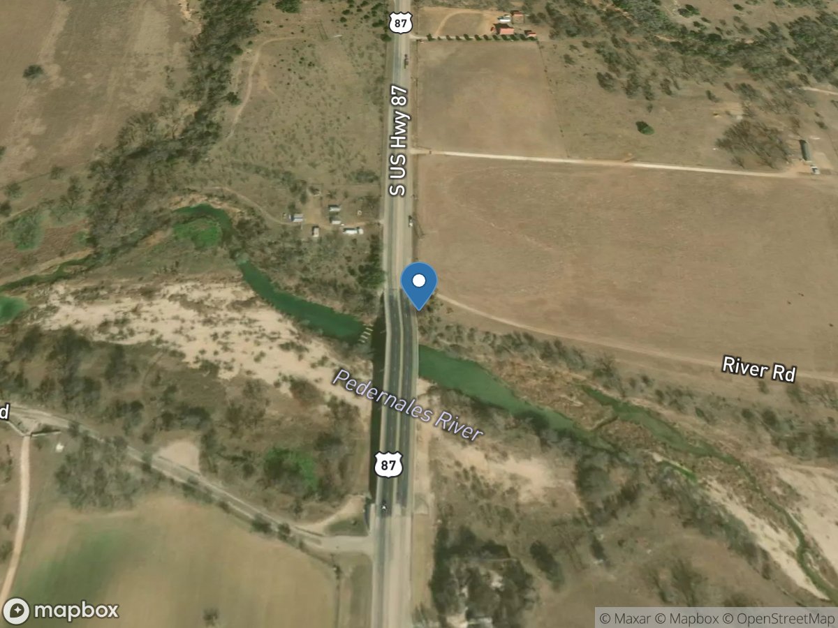 Pedernales Rv near Fredericksburg, TX location