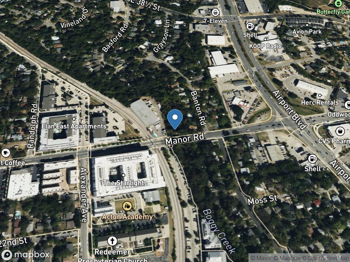 Boggy Creek at Manor Rd, Austin, TX location