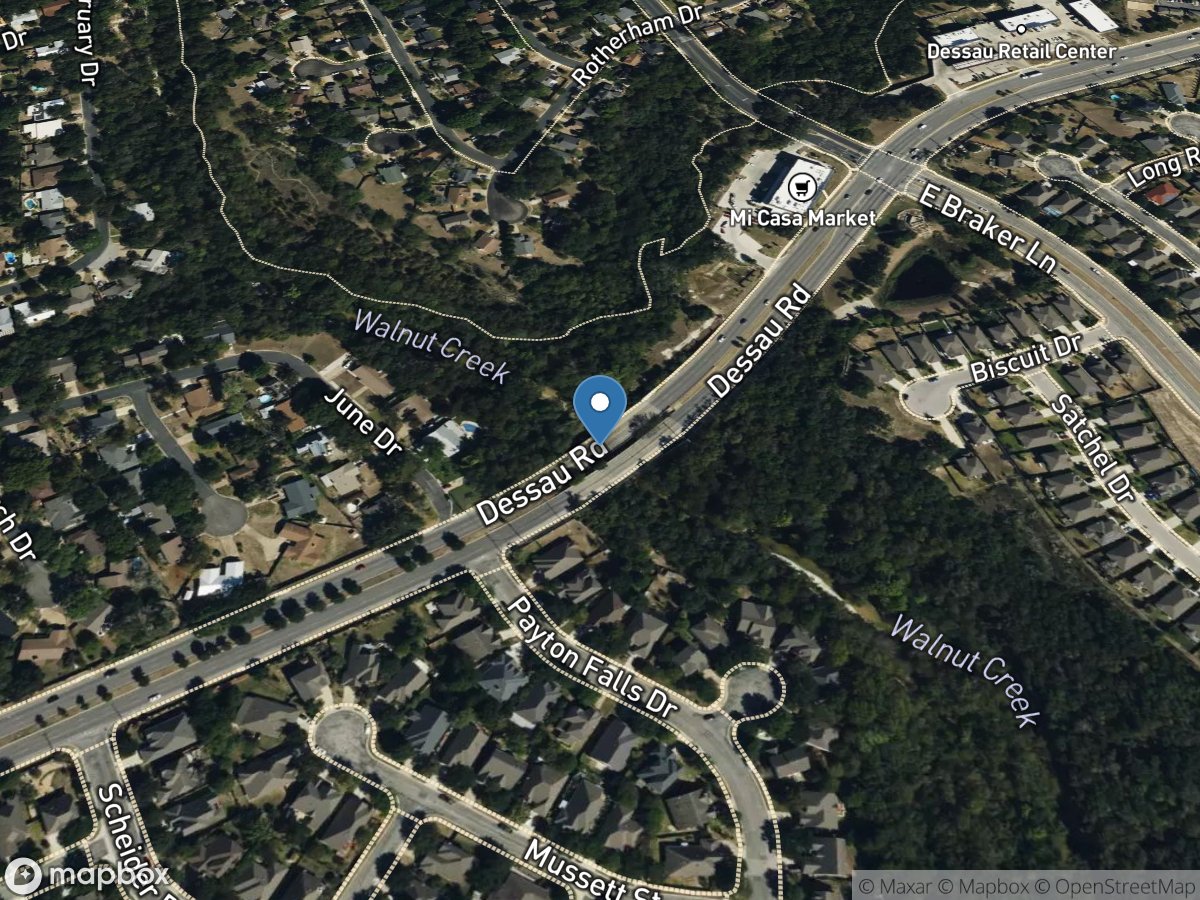 Walnut Creek at Dessau Rd, Austin, TX location