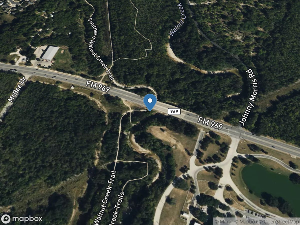 Walnut Creek at Webberville Rd, Austin, TX location