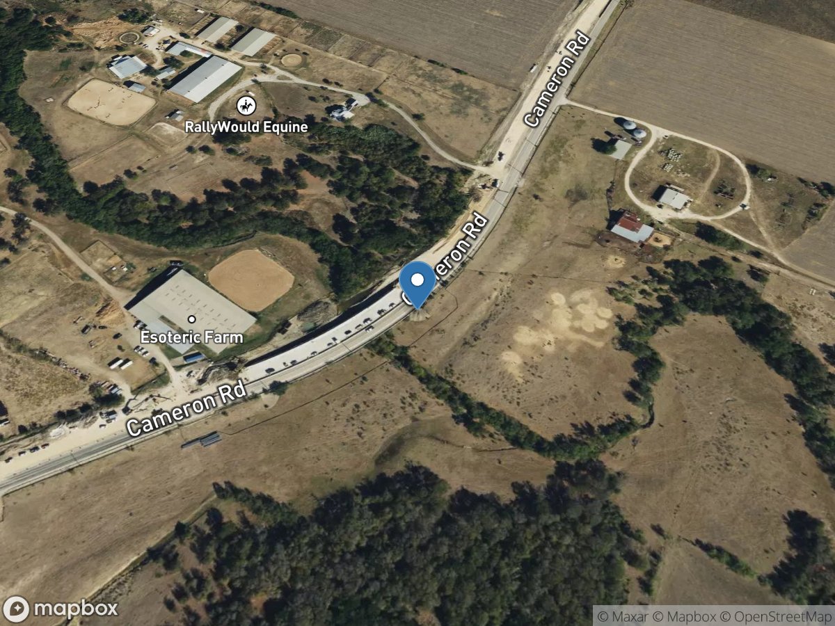 Western Tributary to Gilleland Creek near Manor, TX location