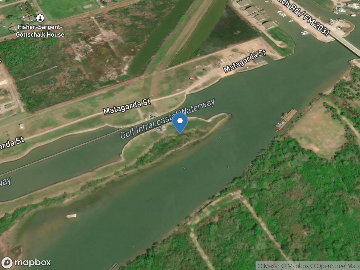 Colorado Rv Bypass Channel near Matagorda, TX location