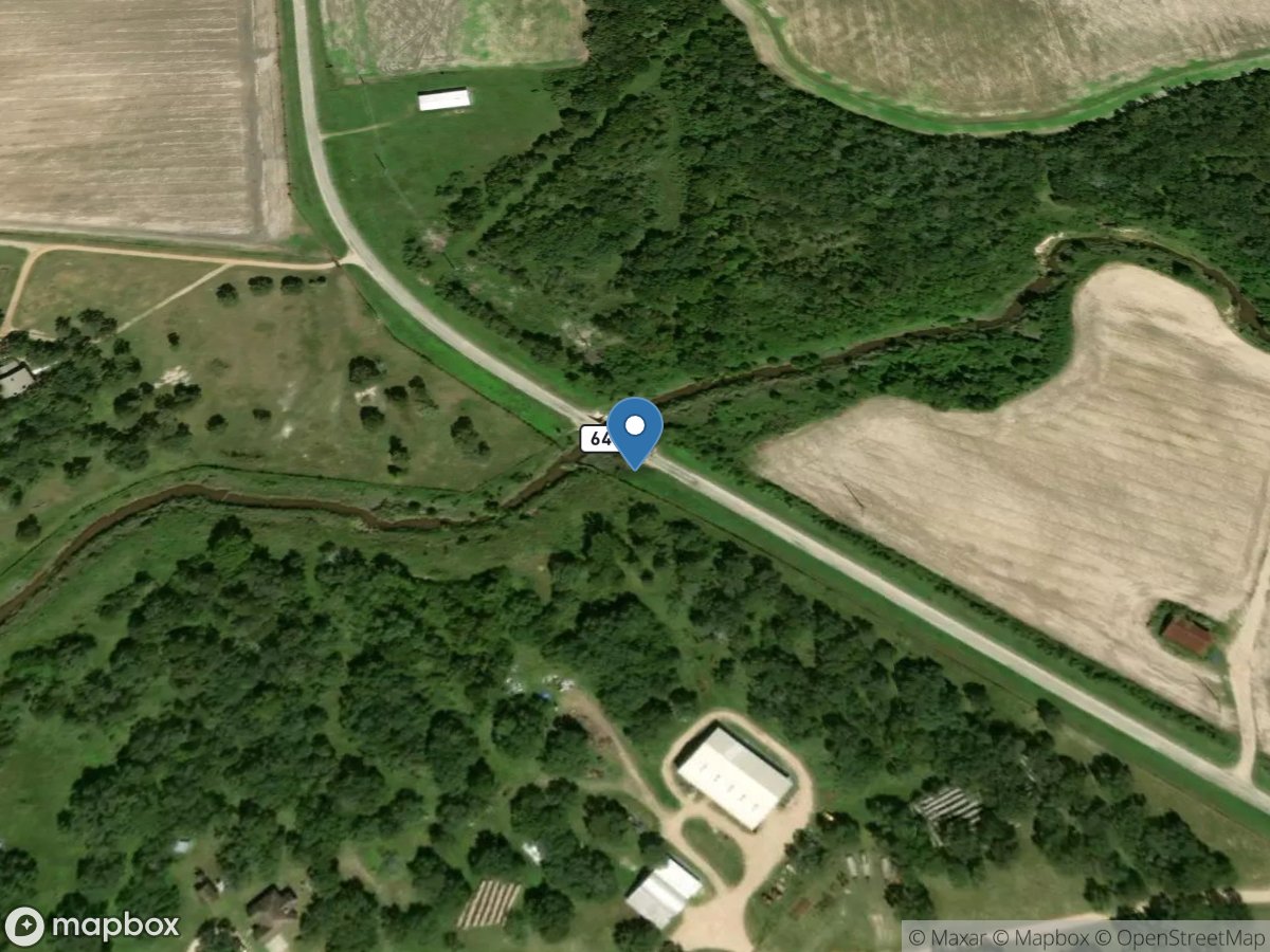 E Mustang Creek near Louise, TX location