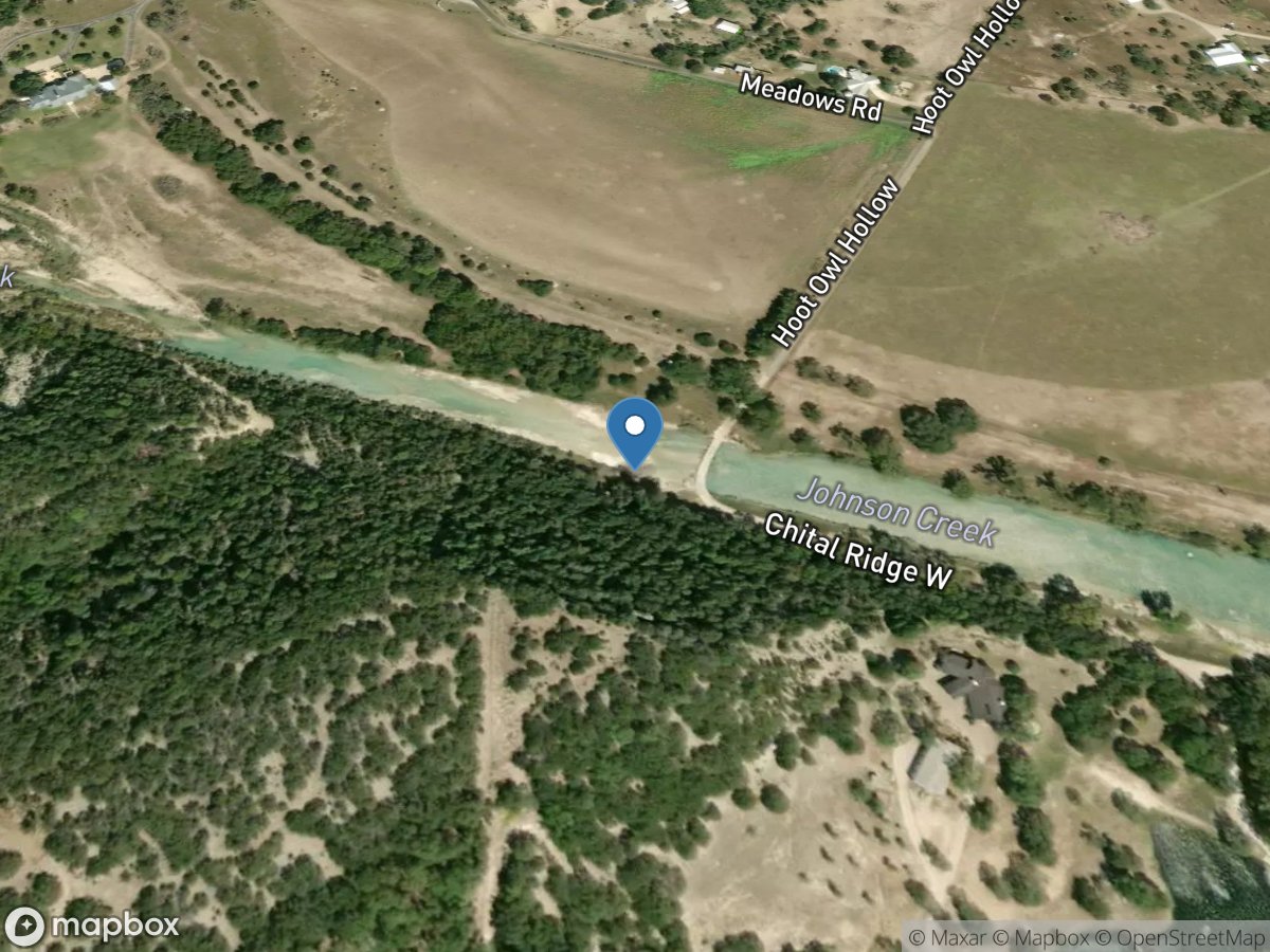 Johnson Creek near Ingram, TX location