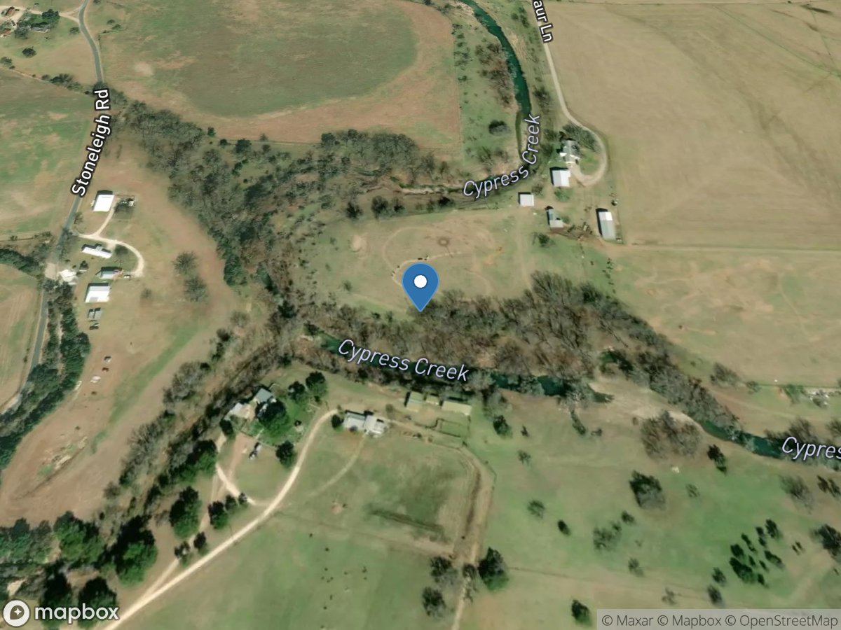 Cypress Creek at Saur Farm near Comfort, TX location