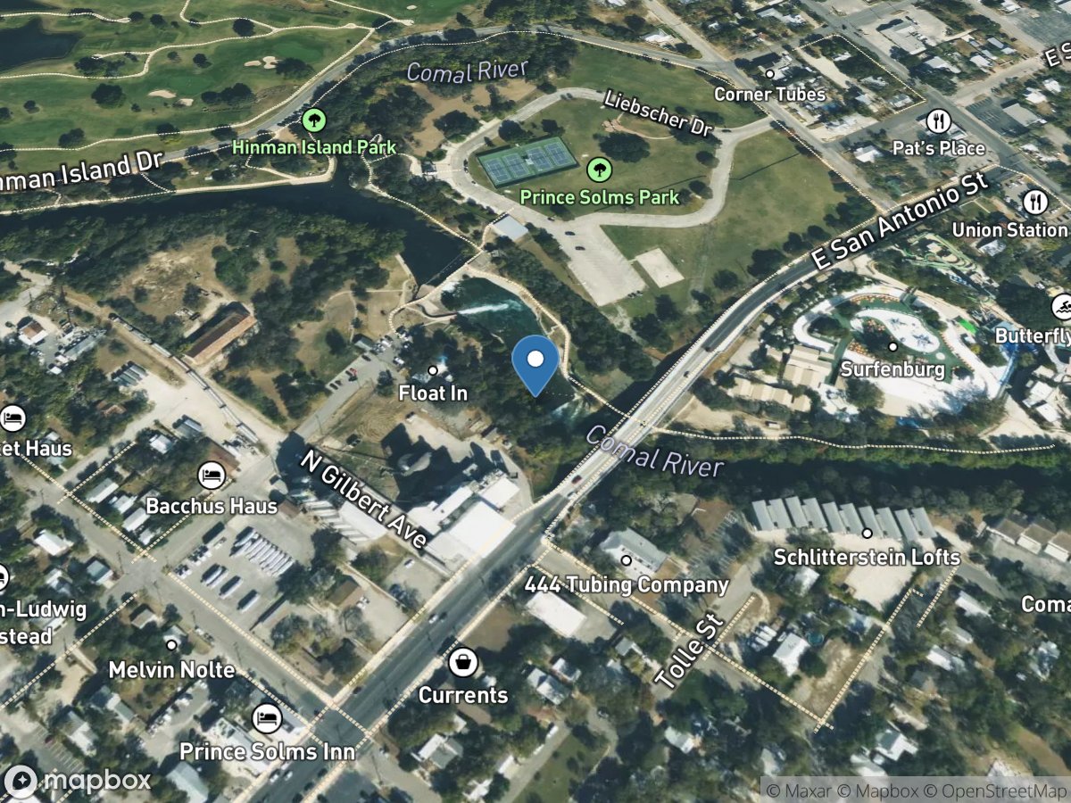 Comal Rv at New Braunfels, TX location