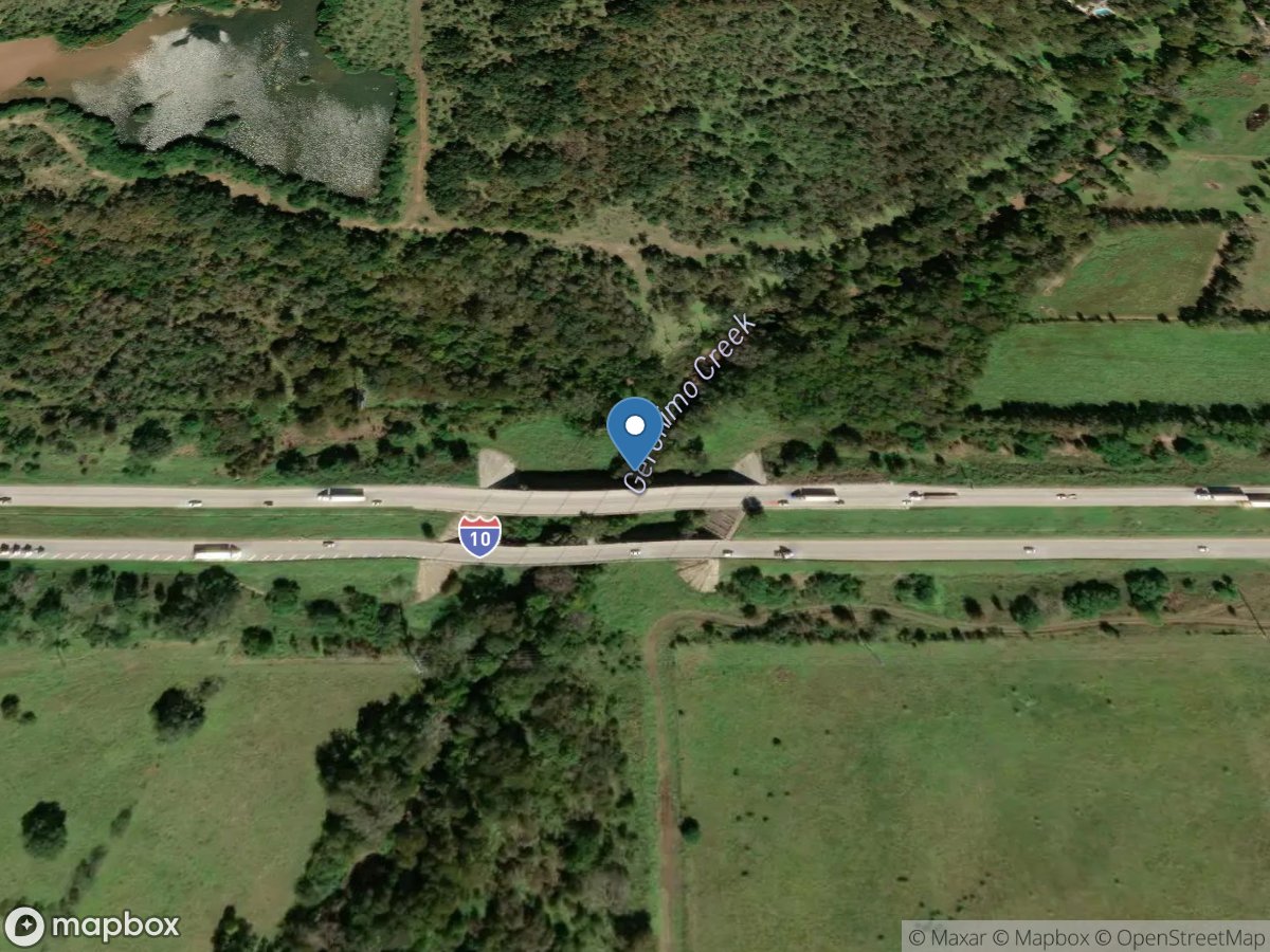 Geronimo Creek at I-10 near Seguin, TX location