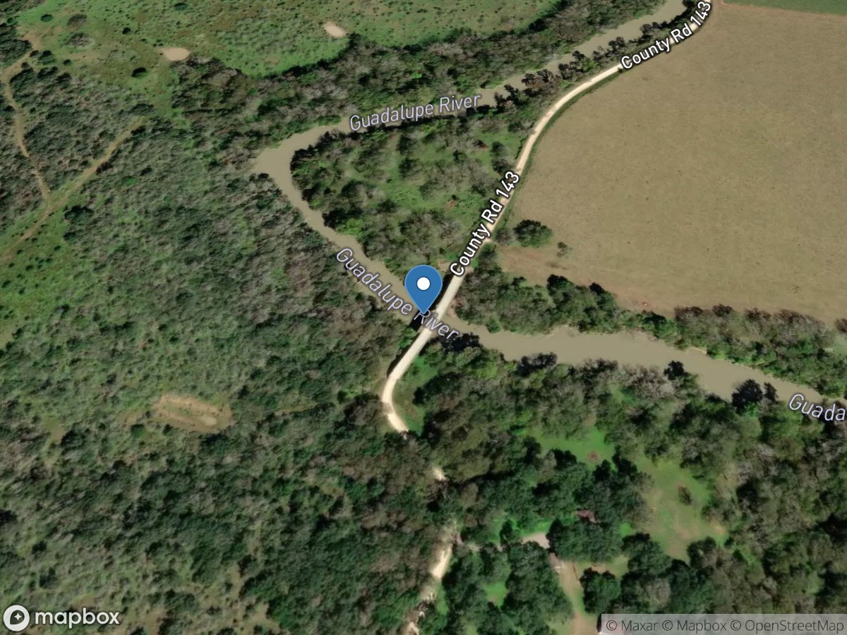 Guadalupe Rv at Creek 143 near Gonzales, TX location