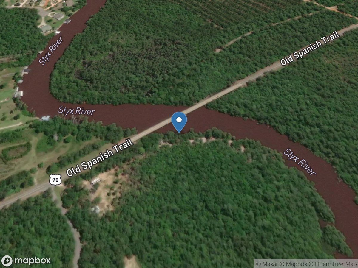 Styx River at Seminole, Ala location