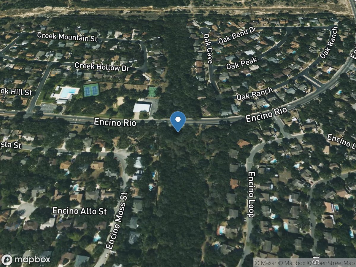 W Elm Creek at Encino Rio at San Antonio, TX location