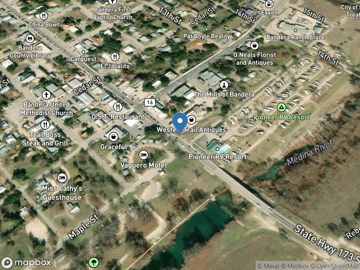 Medina Rv at Bandera, TX location