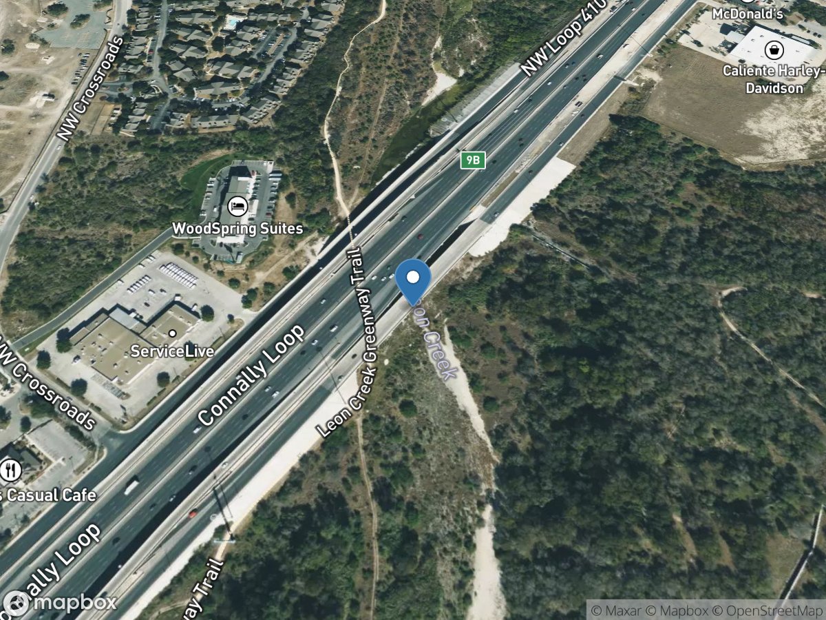 Leon Creek at Lp 410 at San Antonio, TX location