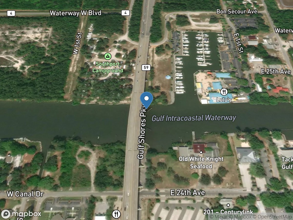 Intracoastal Waterway - Gulf Shores, Al. location