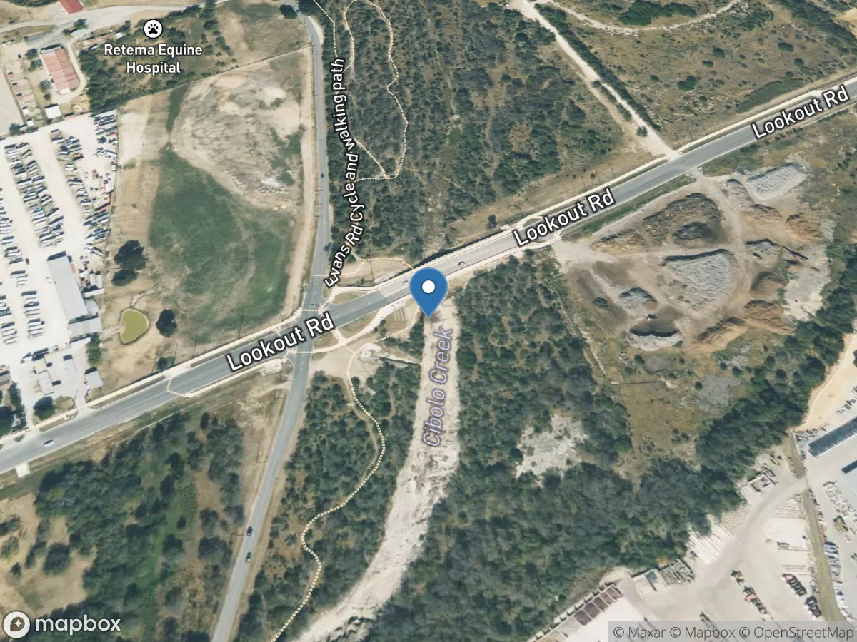 Cibolo Creek at Selma, TX location