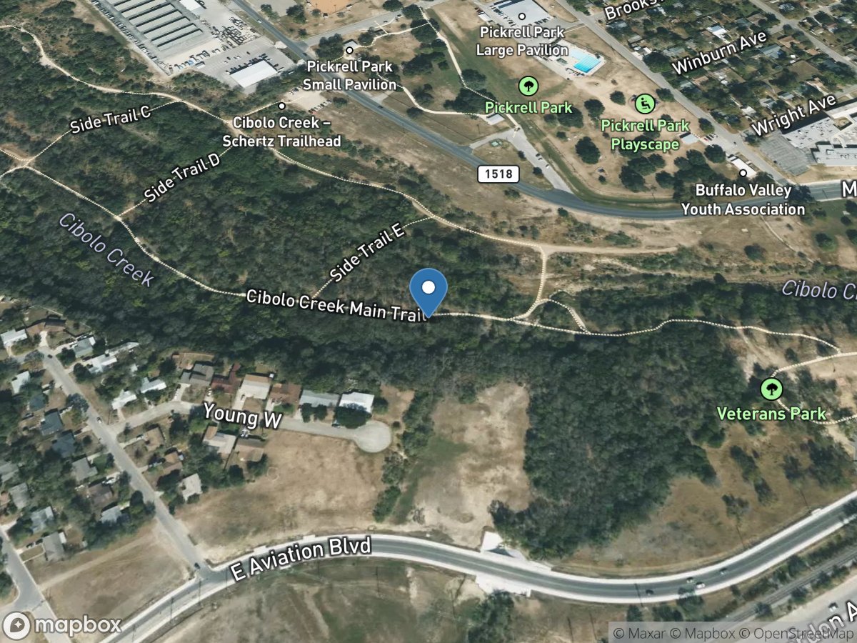 Cibolo Creek at Primitive Trail near Universal City, TX location