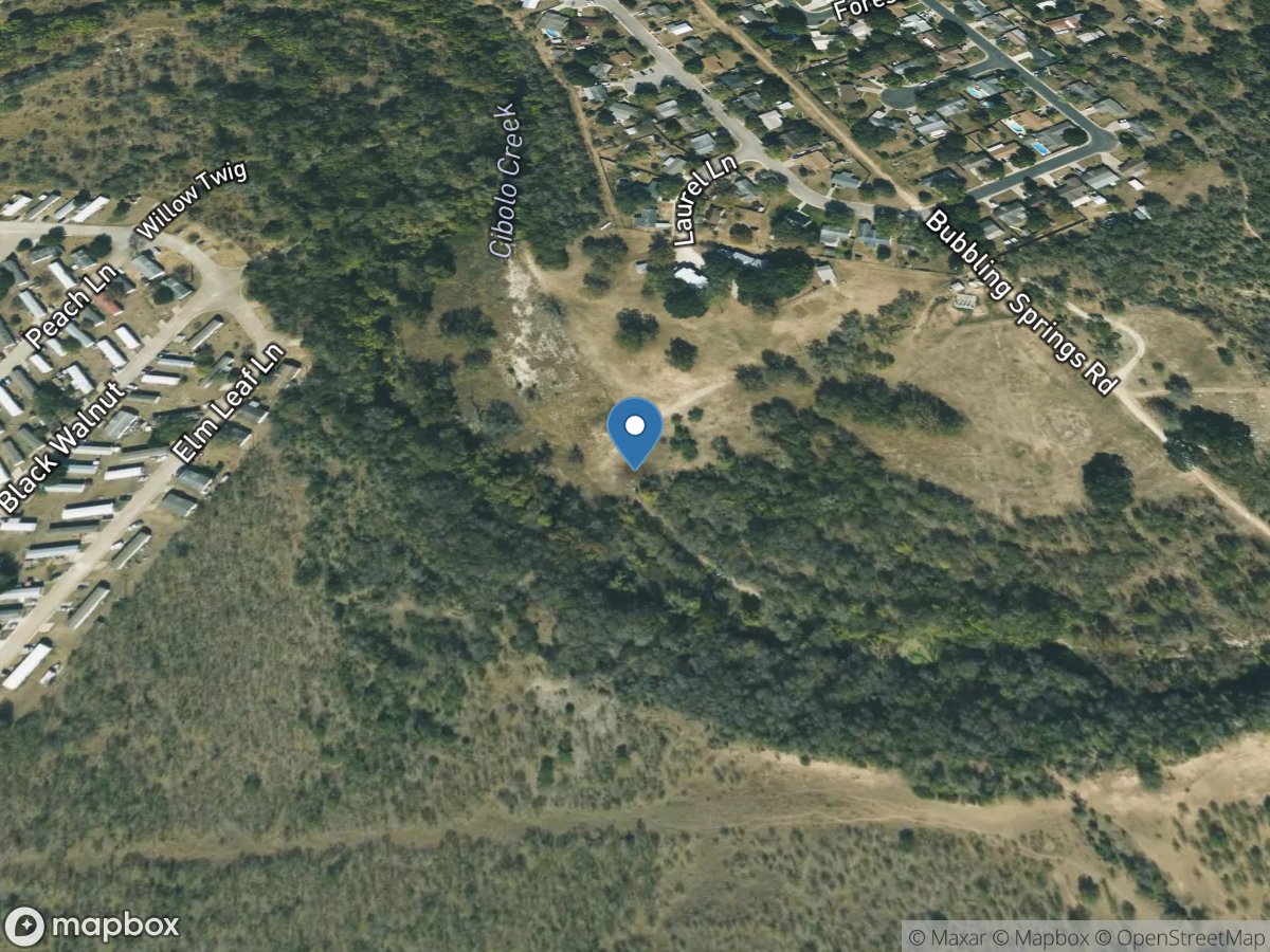 Cibolo Creek near Bubbling Springs Rd, Shertz, TX location