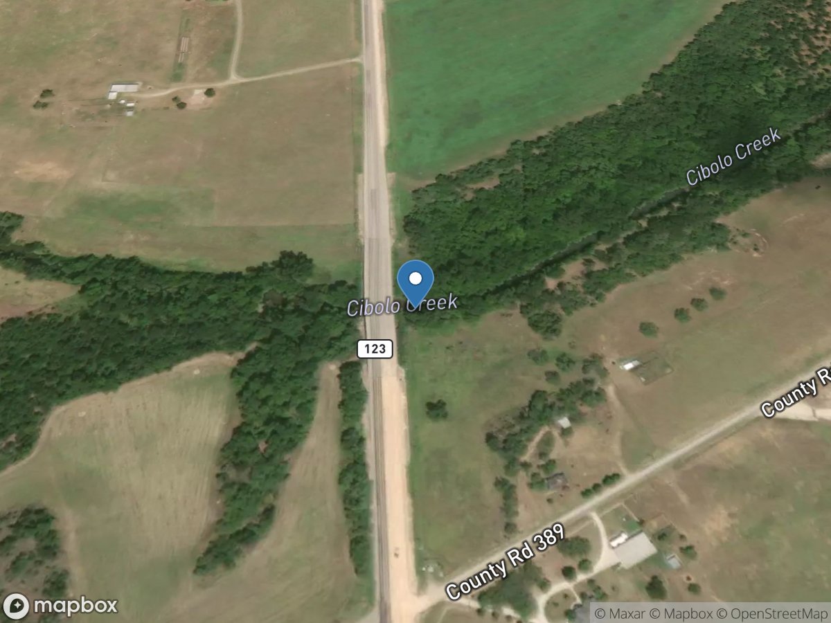 Cibolo Creek near Falls City, TX location