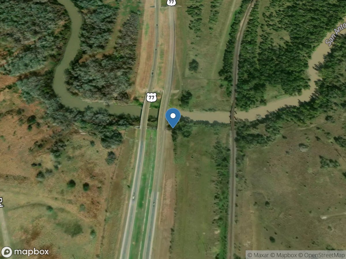 San Antonio Rv near McFaddin, TX location