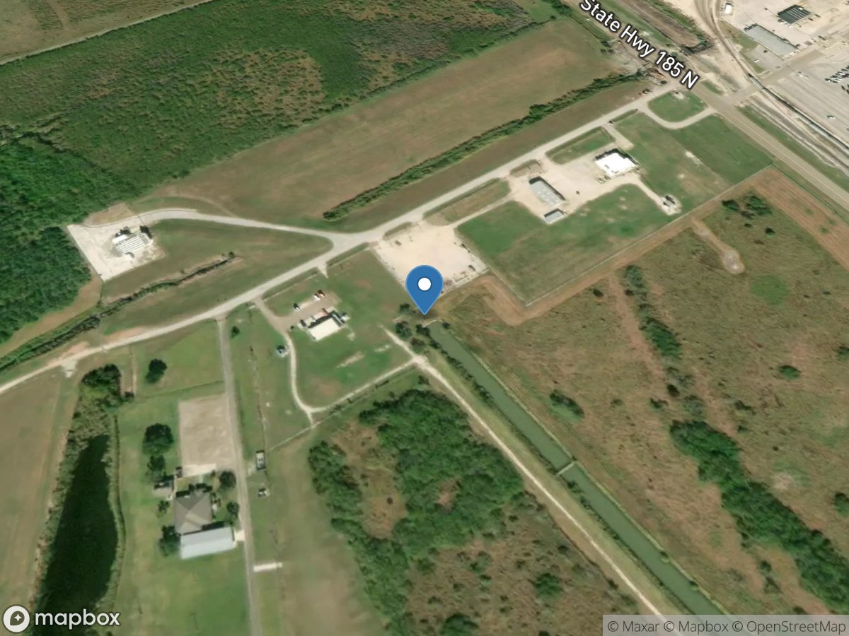 North end of GBRA Calhoun Canal near Long Mott,TX location