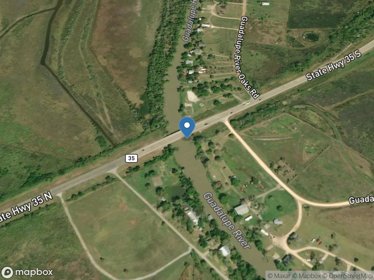 Guadalupe Rv at SH 35 near Tivoli, TX location