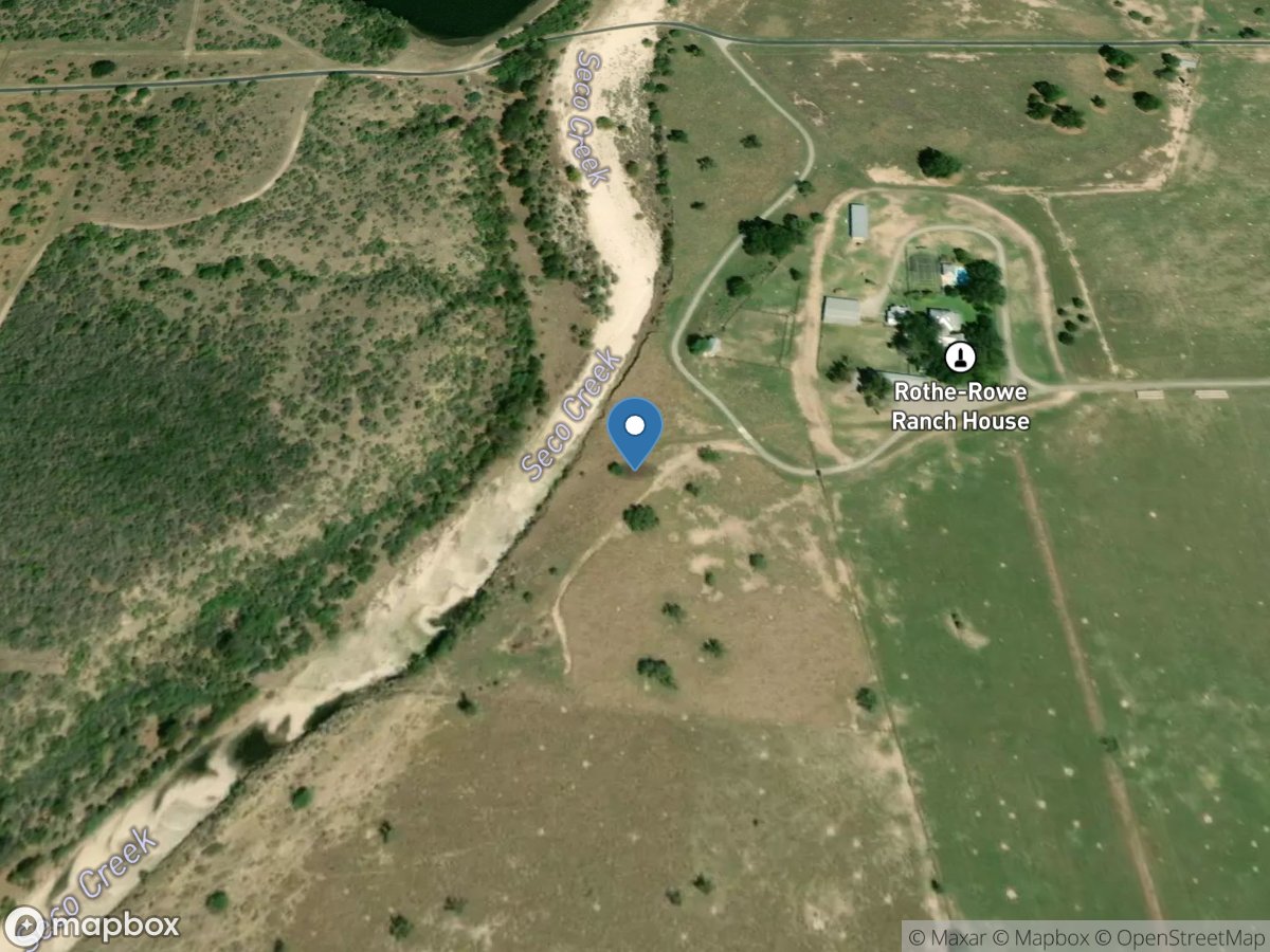 Seco Creek at Rowe Rh near D'Hanis, TX location