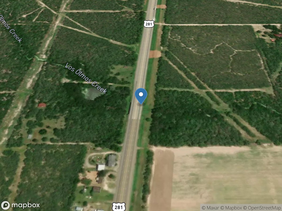 Los Olmos Creek near Falfurrias, TX location