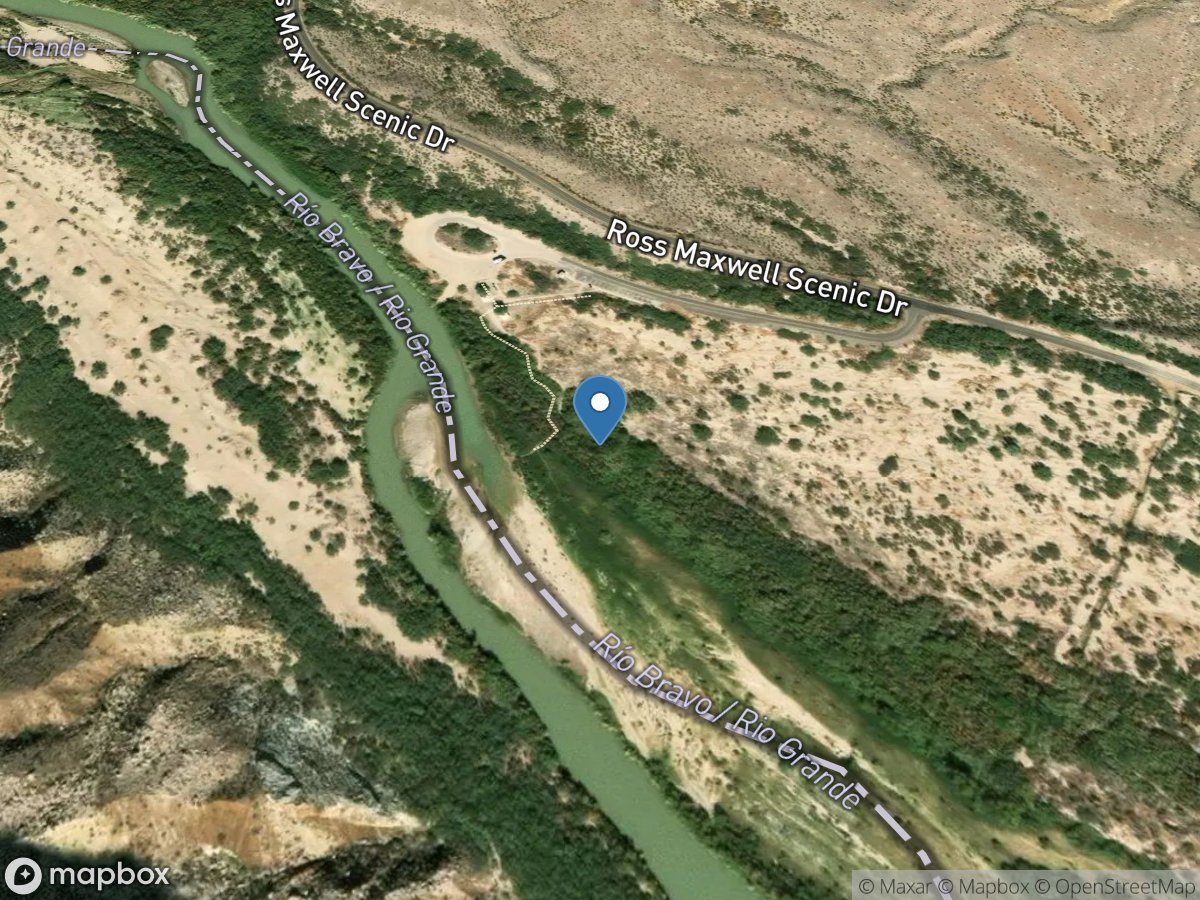 Rio Grande Dws Santa Elena Canyon, BBNP, TX location