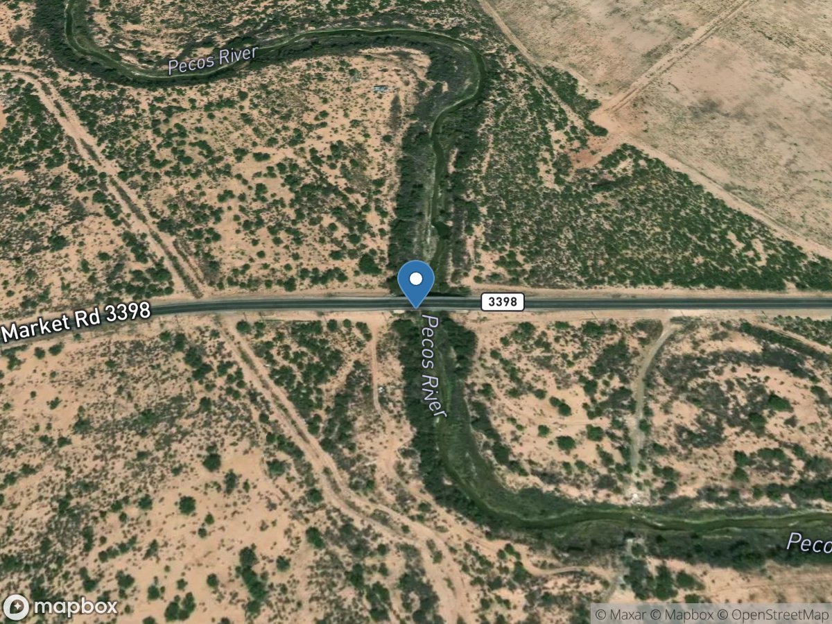 Pecos Rv at FM 3398 near Pecos, TX location