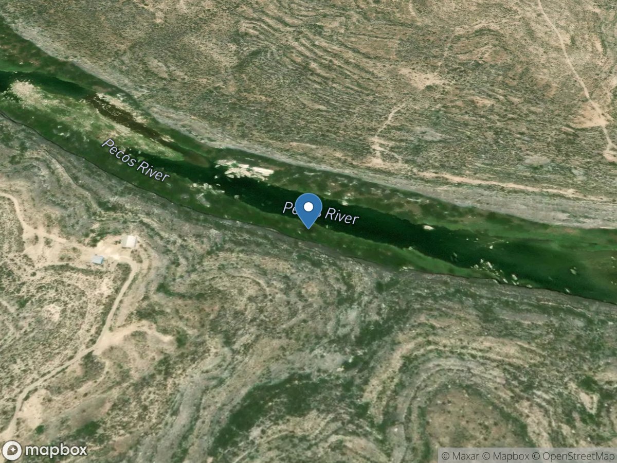 Pecos Rv near Langtry, TX location