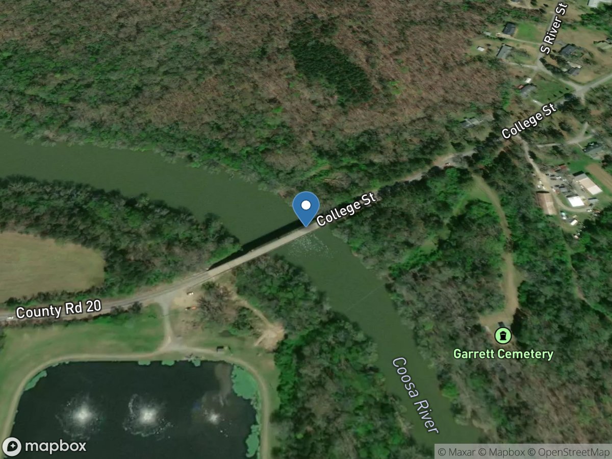 Coosa River at Centre, AL location