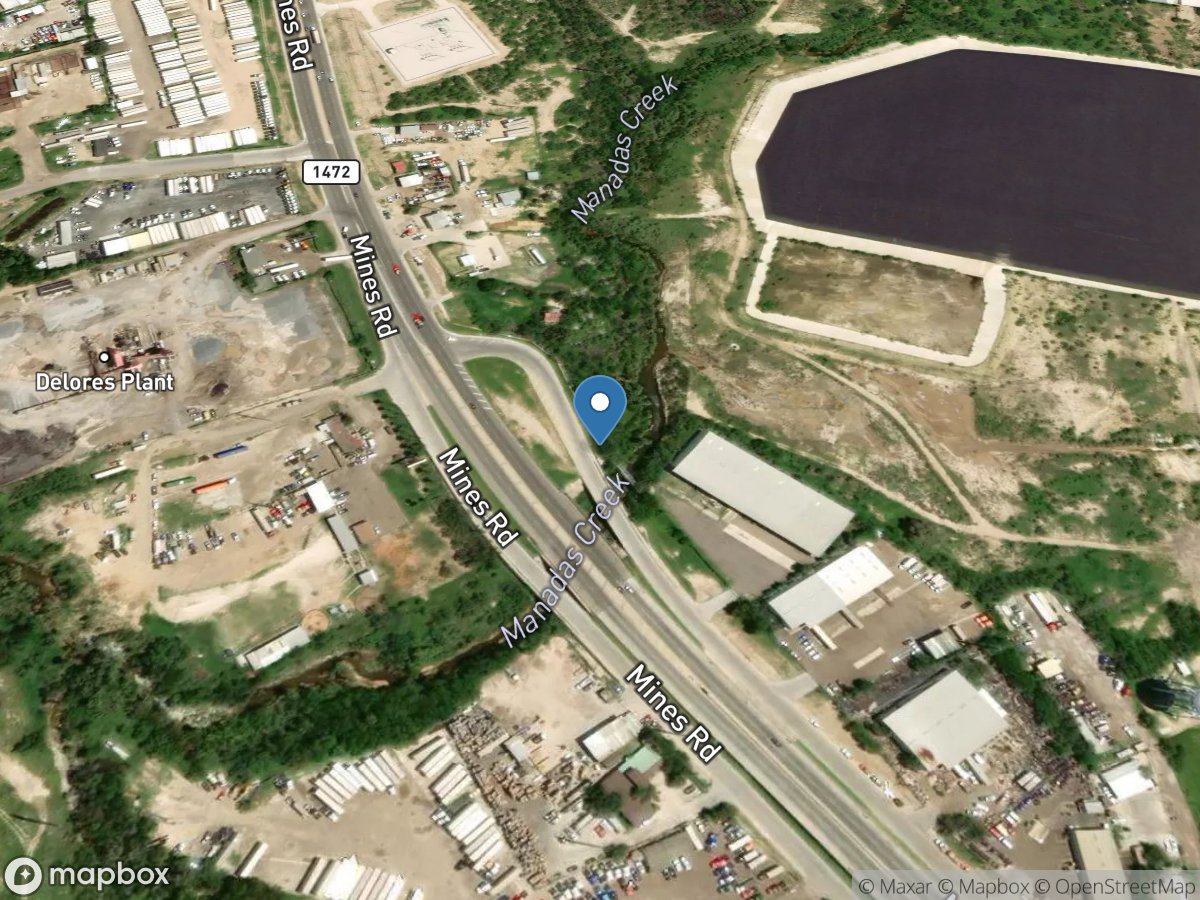 Manadas Creek at Laredo, TX location