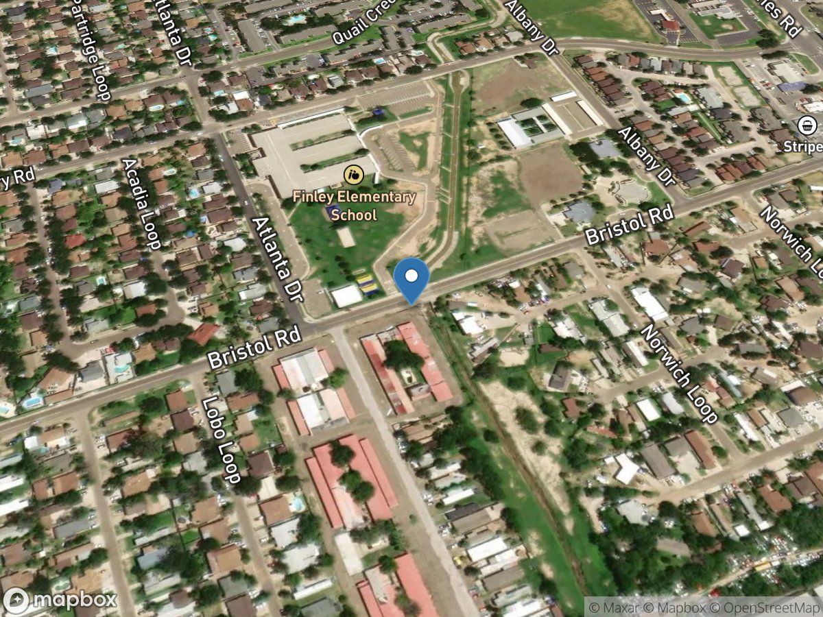 Manadas Creek Tributary at Bristol Road near Laredo, TX location