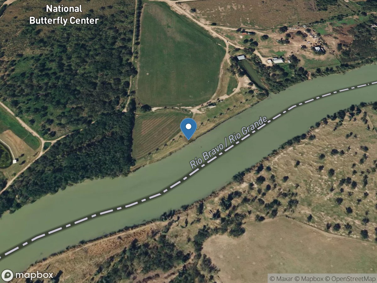 Rio Grande near Mission, TX location