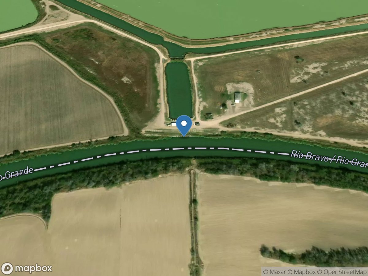 Rio Grande near Mercedes, TX location