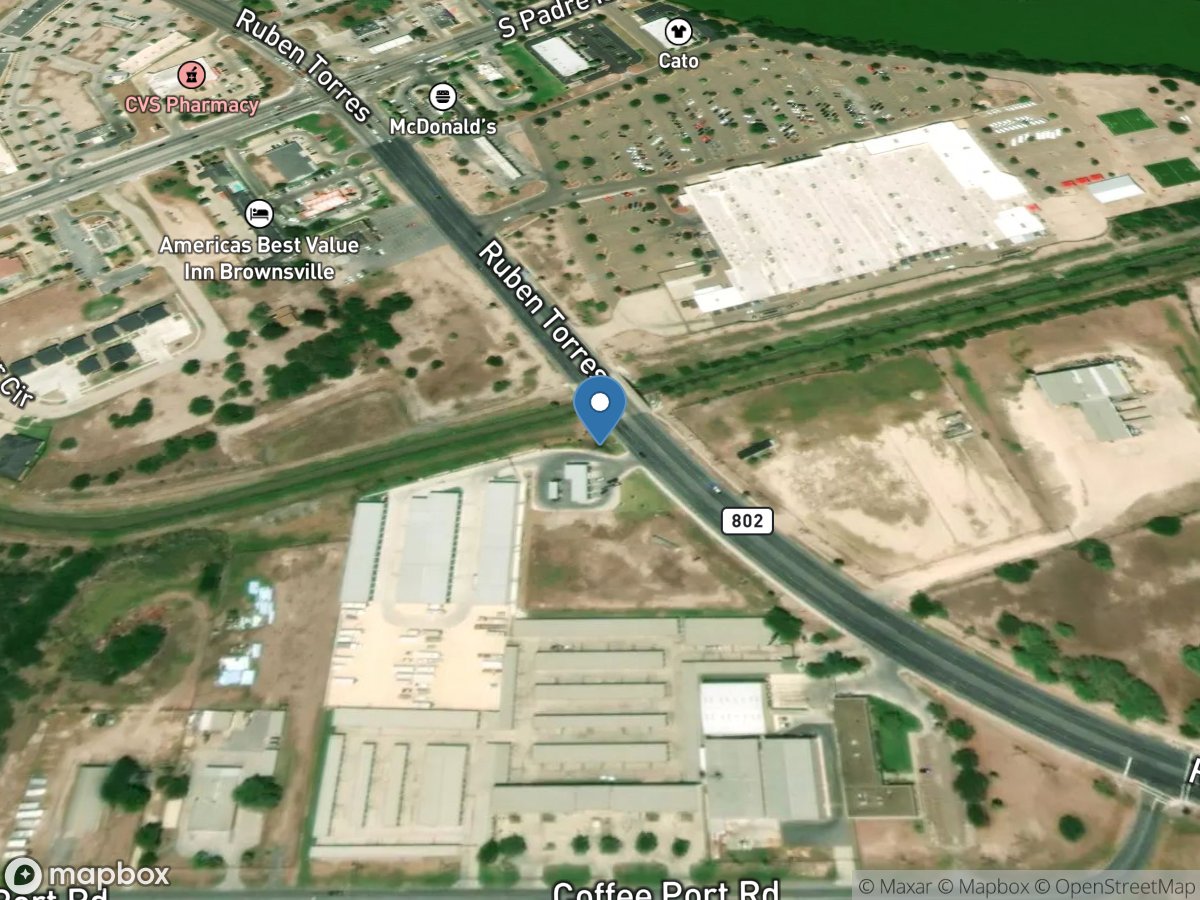 Cameron County Ditch 1 at FM 802, Brownsville, TX location