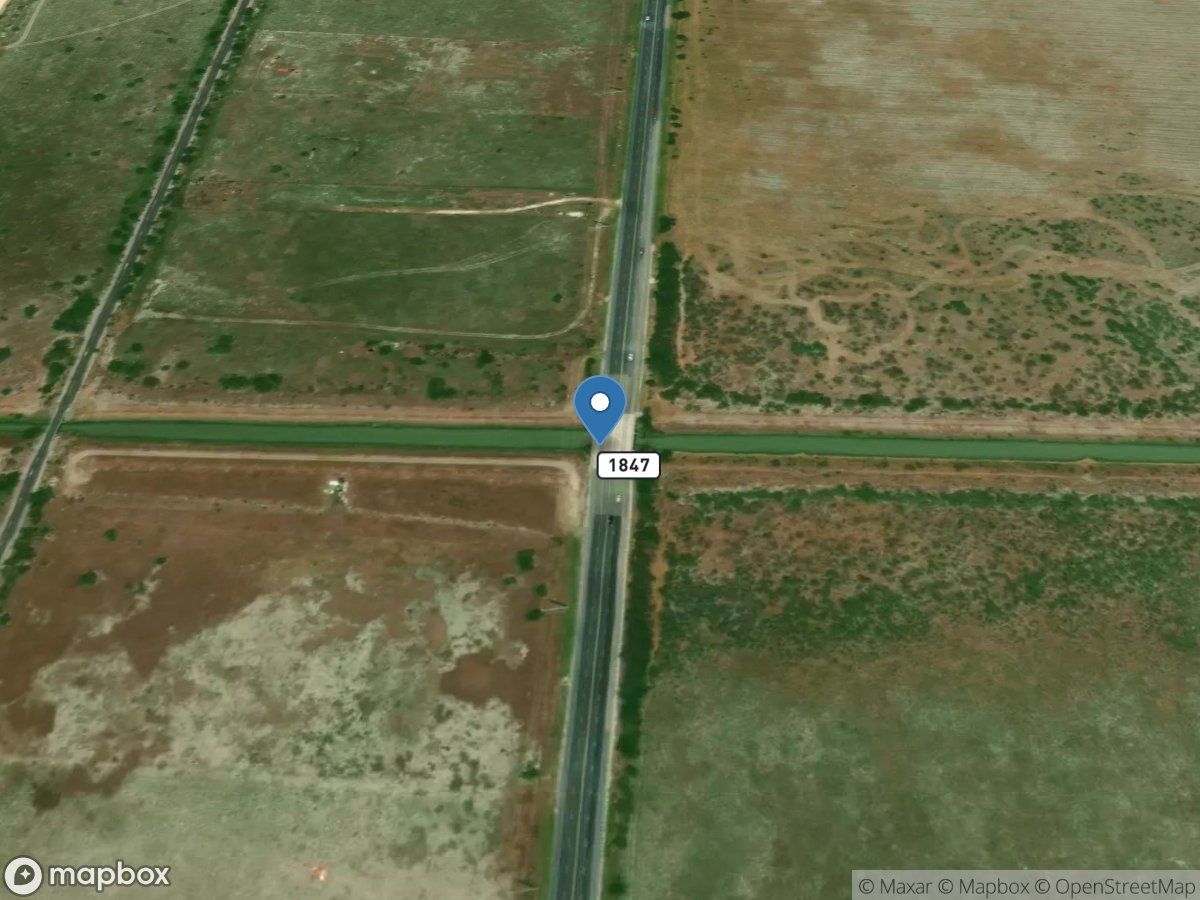 Cameron County Ditch 2 at FM 1847 near Los Fresnos, TX location
