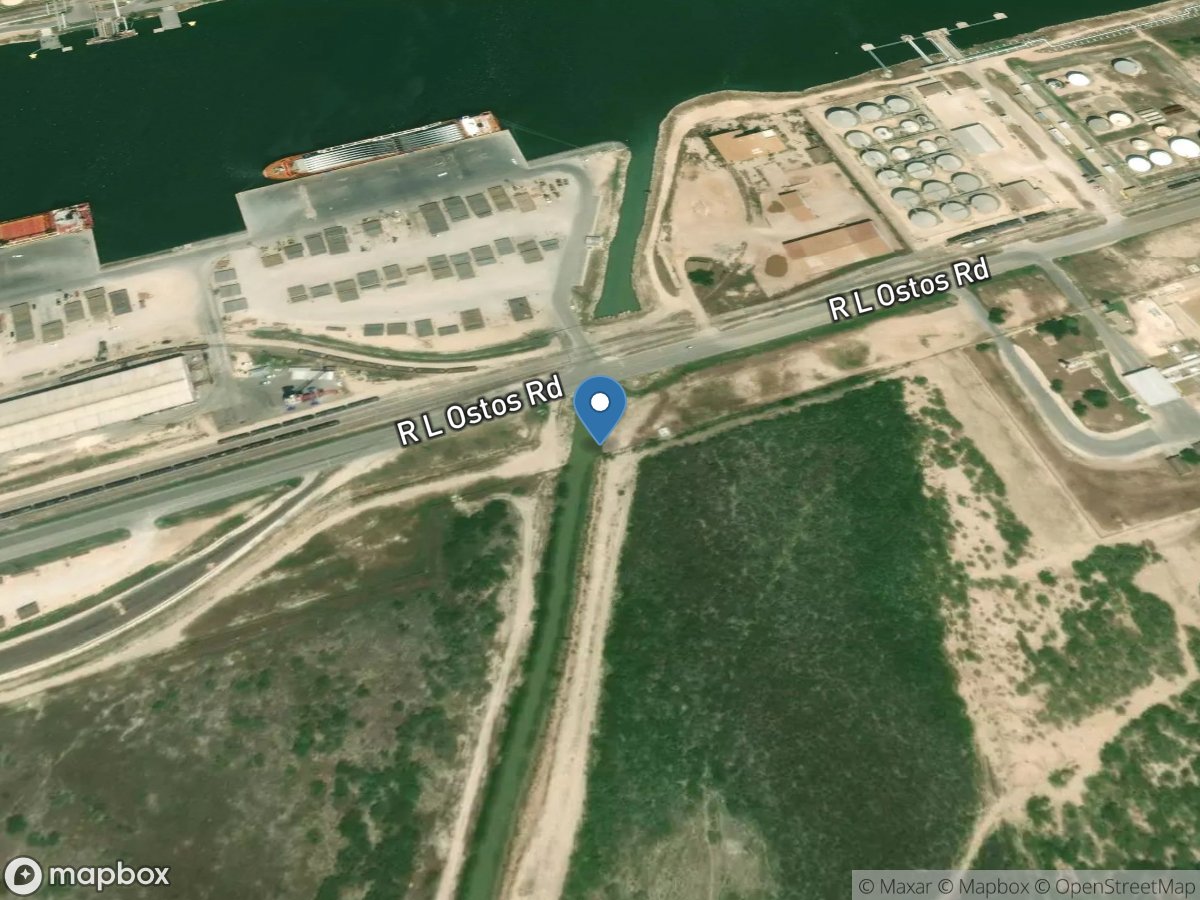 North Main Drain at Ostos Rd, Brownsville, TX location