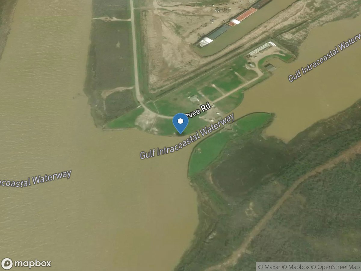 GIWW East of Brazos Rv near Freeport, TX location