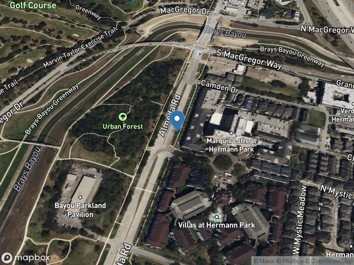 Almeda LID Outflow, Houston, TX location