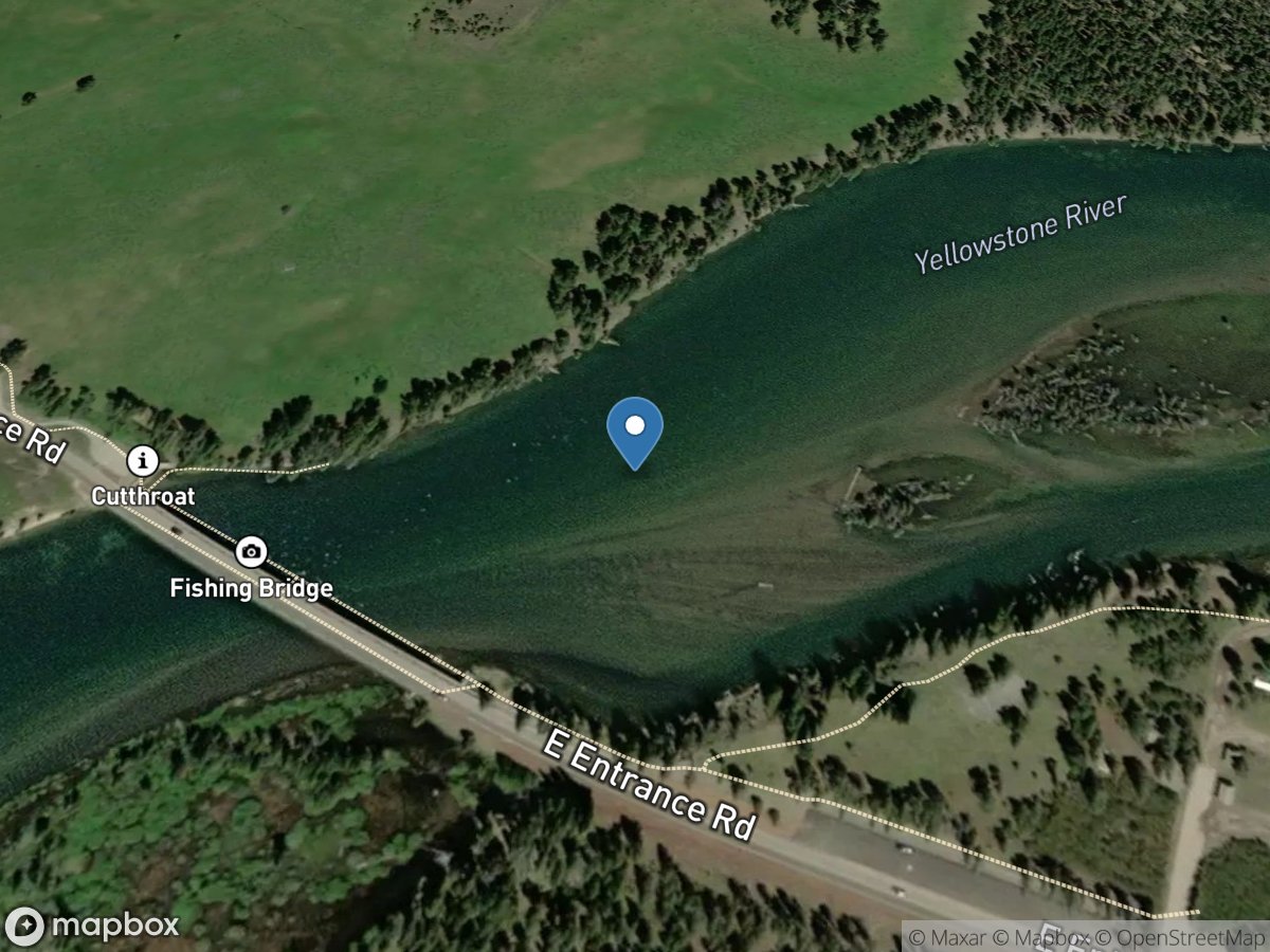 Yellowstone River at Yellowstone Lake Outlet YNP location