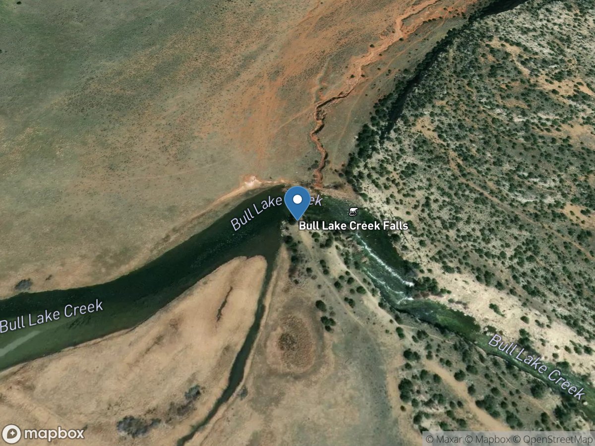 Bull Lake Creek above Bull Lake, WY location