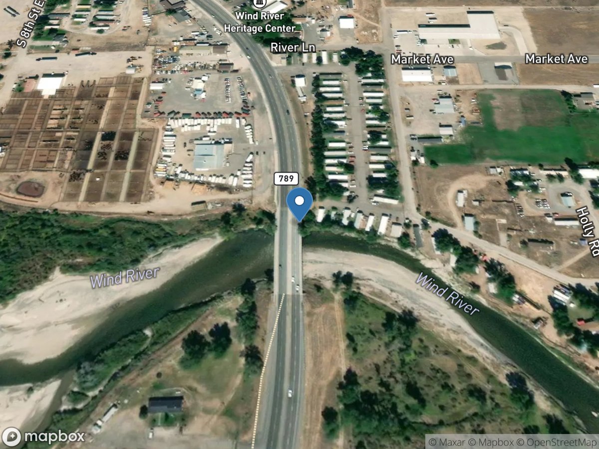 Wind River at Riverton, WY location