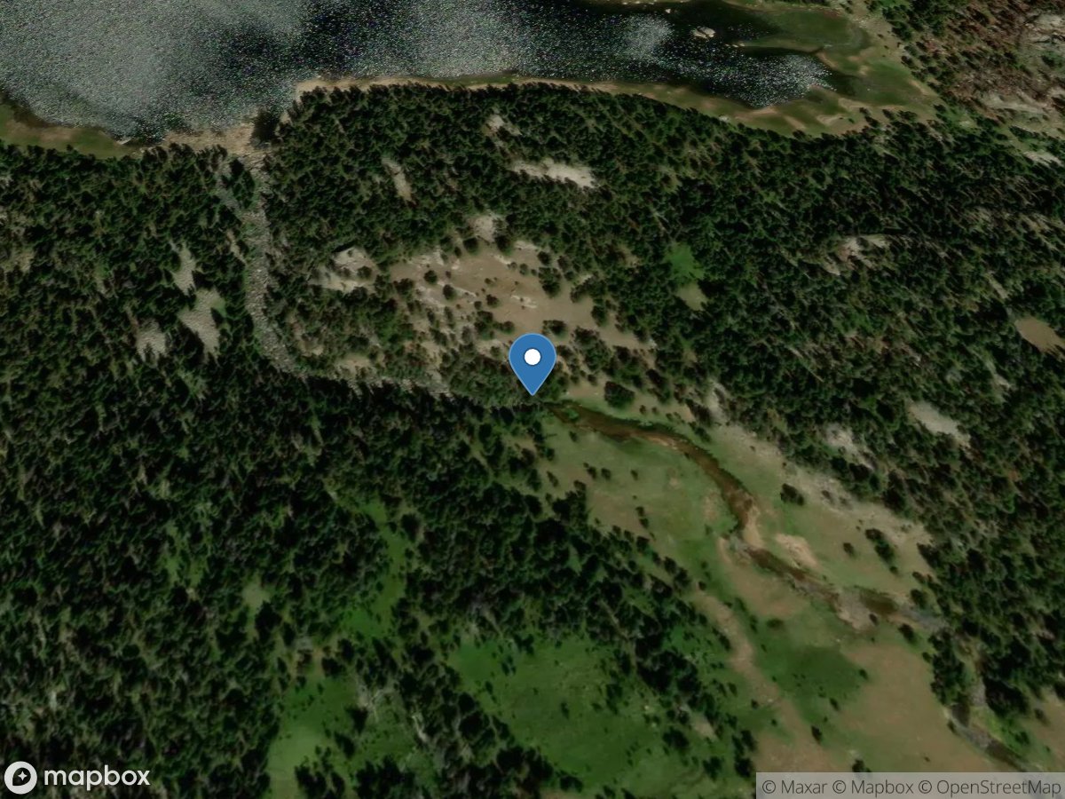 Shell Creek above Shell Creek Reservoir, WY location