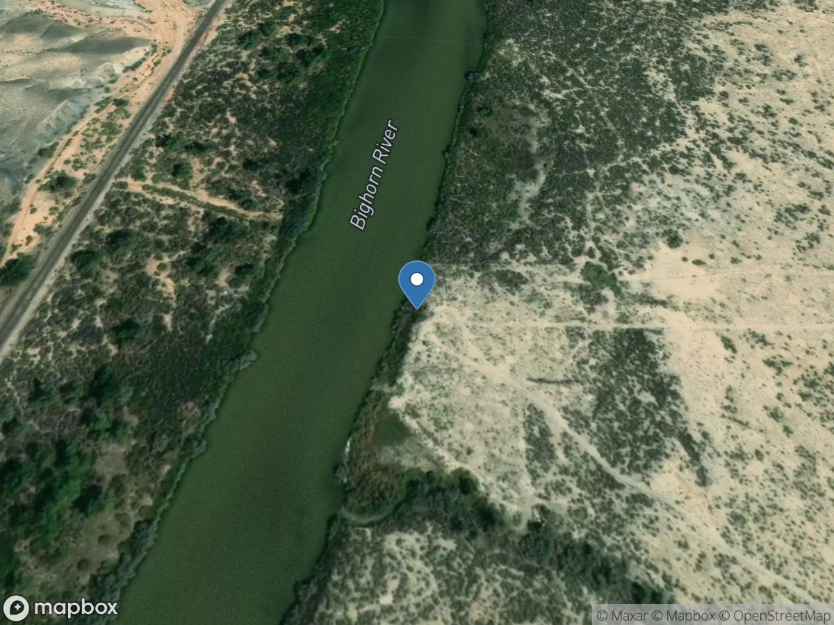 Bighorn River at Kane, WY location