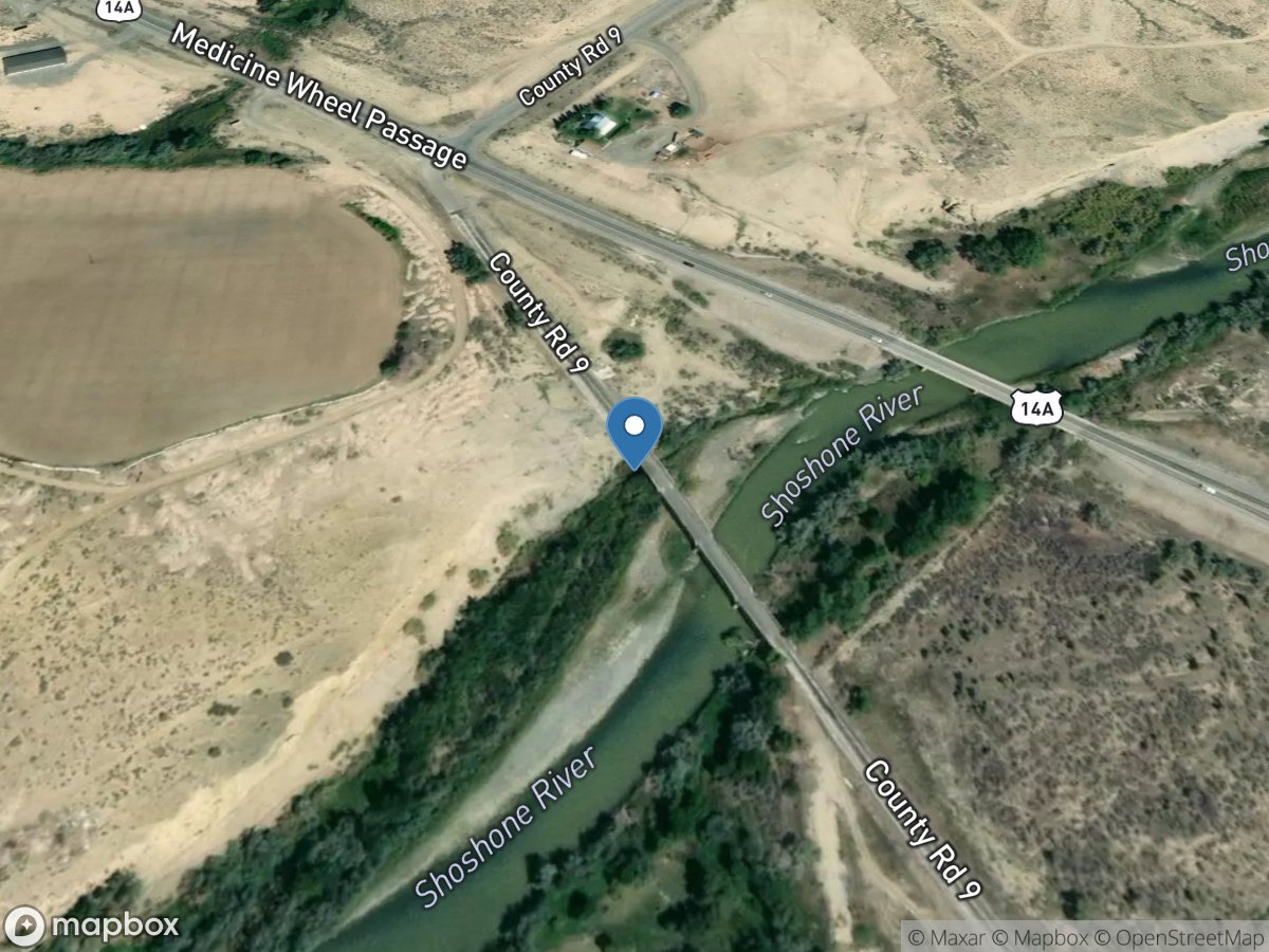 Shoshone River near Lovell, WY location