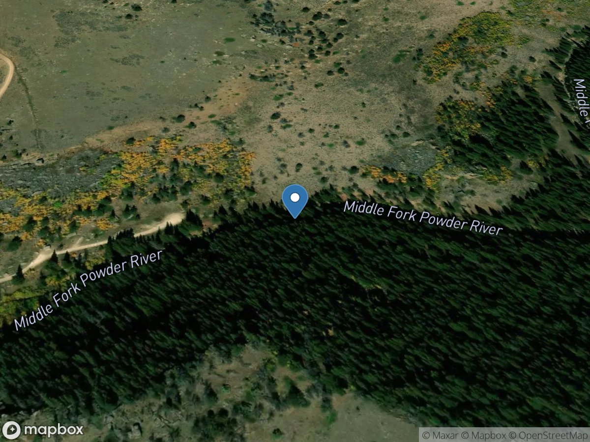 Middle Fork Powder River near Barnum, WY location