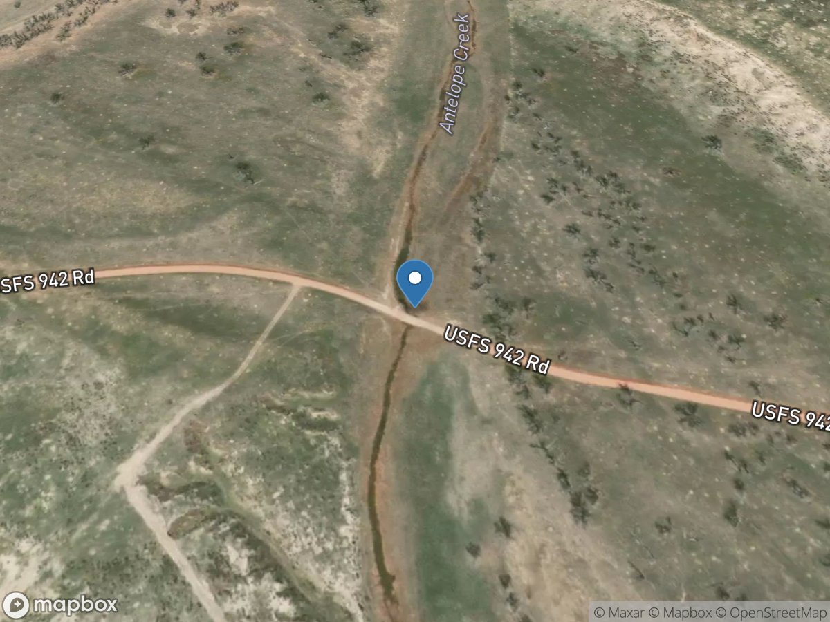 Antelope Creek below Beckwith Cr, near Teckla, WY location