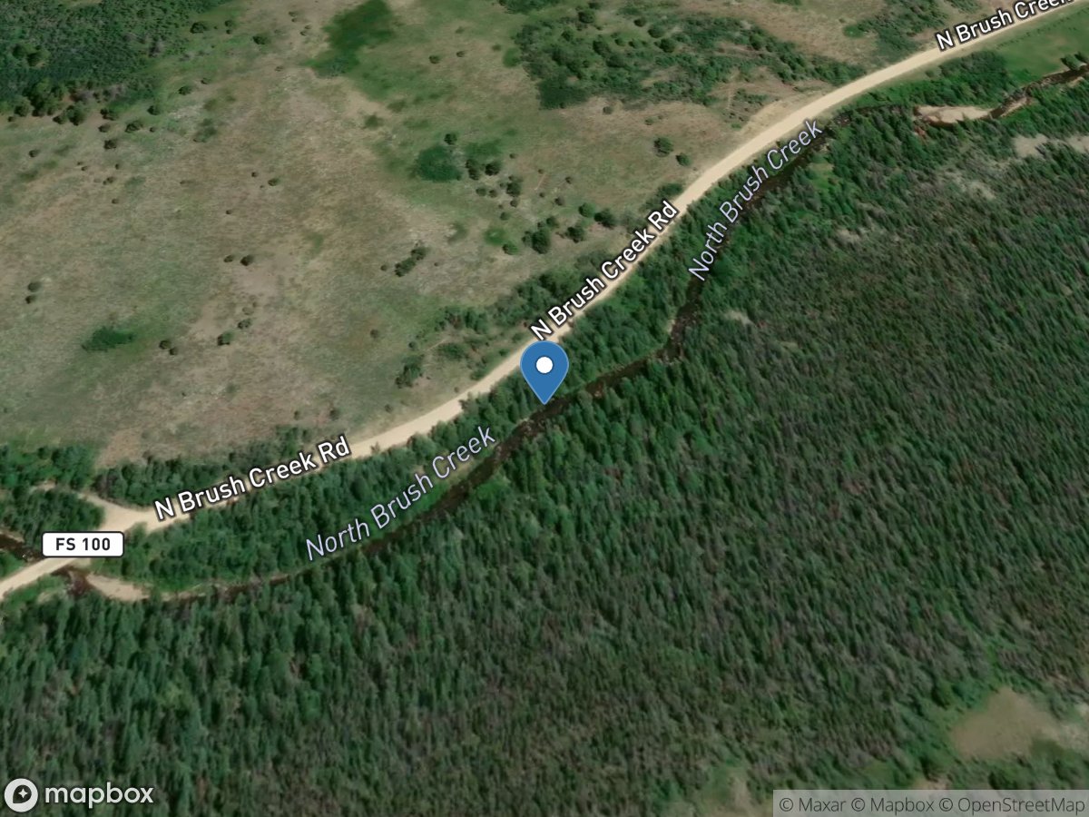 North Brush Creek near Saratoga, WY location